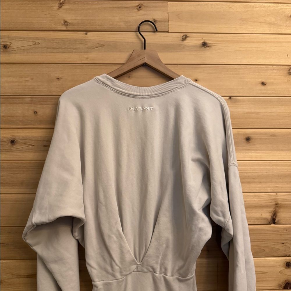 Marant Etoile Sz 36/4/S Sweatshirt Jersey Cotton Drop Shoulder Midi Length Dress - Picture 11 of 16
